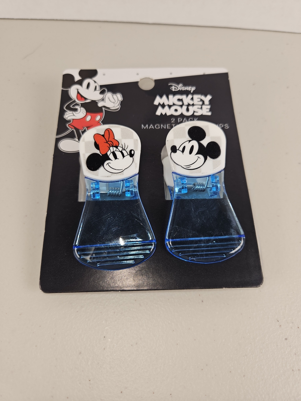 Disney Mickey & Minnie Magnetic Hair Clips – Blue and White